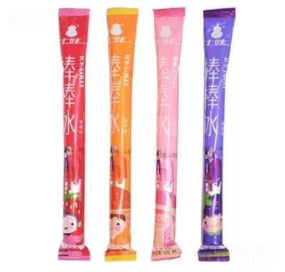 七娃棒棒冰橙子+葡萄+草莓+水蜜桃風(fēng)味飲料78ml