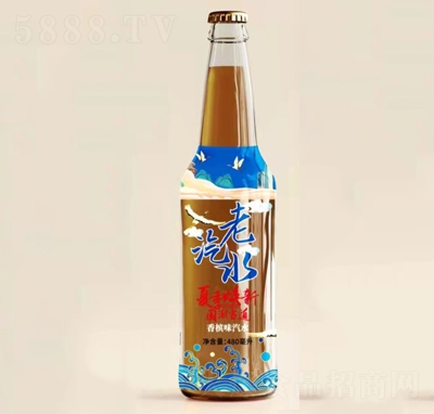匯祥老汽水夏季煥新國潮碳酸飲料480ml香檳味