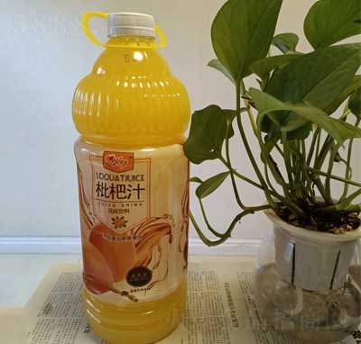 心悅動枇杷汁風(fēng)味飲料果肉果汁家庭裝2L夏季冷飲餐飲宴席飲品招商