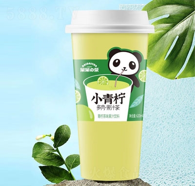 呆呆の茶青檸茶味果汁飲料杯裝果汁小青檸汁