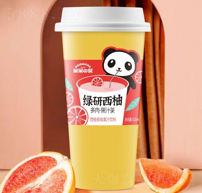 呆呆の茶西柚茶味果汁飲料杯裝果汁
