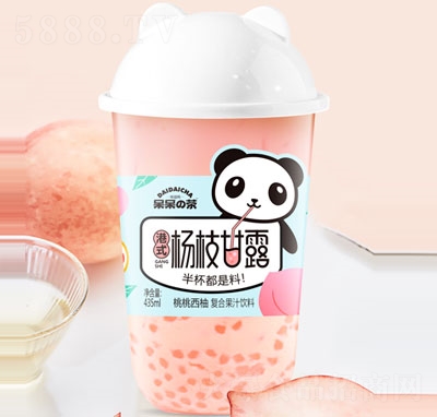 呆呆の茶港式楊枝甘露桃桃西柚復合果汁飲料