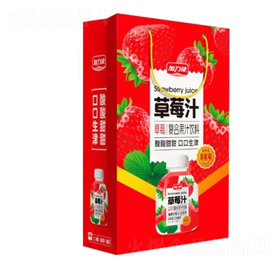 加力健草莓汁復(fù)合果汁飲料夏季果汁飲料