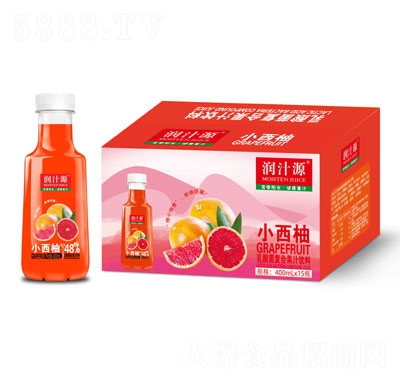 潤(rùn)汁源小西柚乳酸菌復(fù)合果汁飲料400mlX15瓶夏季飲品招商