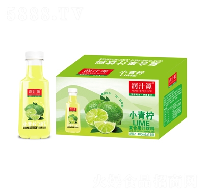 潤(rùn)汁源小青檸乳酸菌復(fù)合果汁飲料400mlX15瓶夏季飲品招商