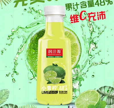 潤(rùn)汁源小青檸乳酸菌復(fù)合果汁飲料400ml夏季飲品招商