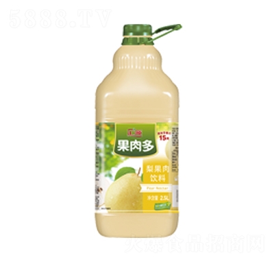 匯源果肉多梨果肉果汁飲料2.5L夏季飲品招商代理