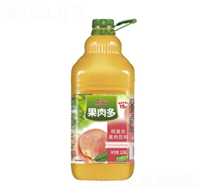 匯源果肉多桃果肉果汁飲料2.5L夏季飲品招商代理