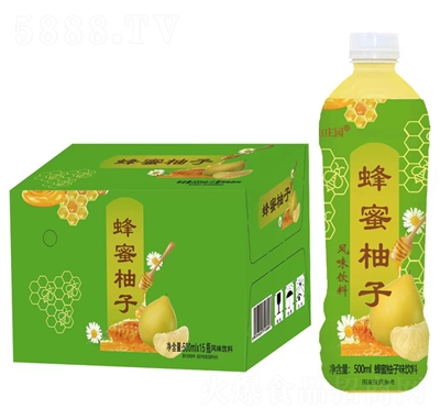 陶山莊園蜂蜜柚子風味飲料500mlX15瓶夏季飲品招商代理