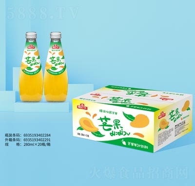 椰老頭芒果果汁飲料280ml×20瓶