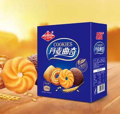 江順禮盒零食代理休閑食品餅干丹麥曲奇