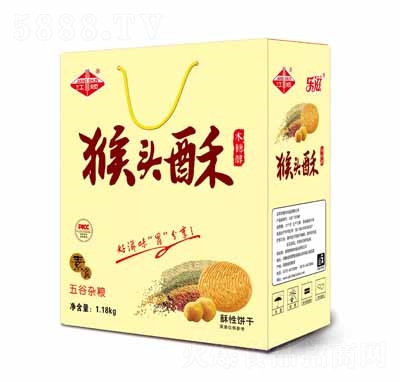 江順禮盒零食代理休閑食品餅干猴頭酥五谷雜糧餅干