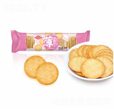 江順薄脆餅干零食代理休閑食品芝麻味45克