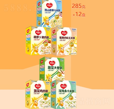 愛嬰谷多口味速食粥285克方便速食食品
