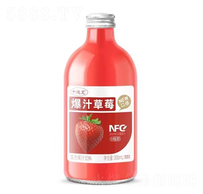 令德堂爆汁草莓復(fù)合果汁飲料300mlX15瓶