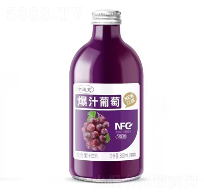 令德堂爆汁葡萄復(fù)合果汁飲料300mlX15瓶