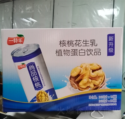 一特樂核桃花生乳植物蛋白飲品