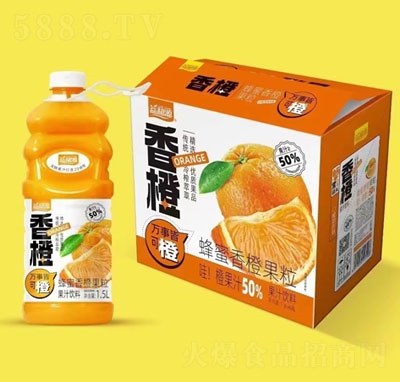 益和源蜂蜜香橙果粒果汁飲料1.5LX6