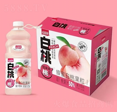 益和源蜂蜜白桃果粒果汁飲料1.5LX6