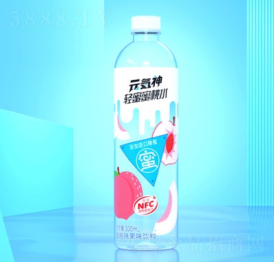 元?dú)萆褫p蜜蜜桃水果味飲料500ml
