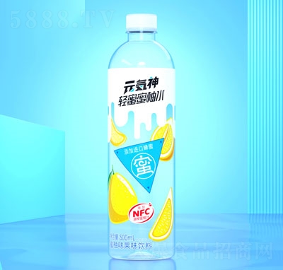 元?dú)萆褫p蜜蜜柚水果味飲料500ml