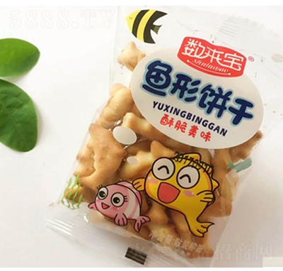 數(shù)來(lái)寶魚形餅干休閑零食
