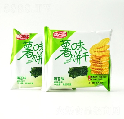 數(shù)來(lái)寶薯味餅干（海苔味）休閑零食