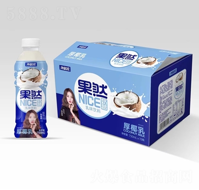 外星客果然奶昔乳味飲料厚椰味750mlX15瓶