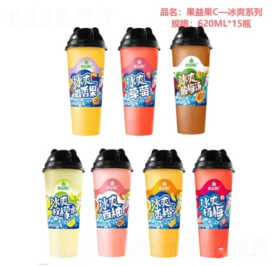 果益果C冰爽系列果汁飲料620mlX12瓶