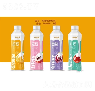 味益純果粒奶發(fā)酵乳味飲料500mlX15瓶