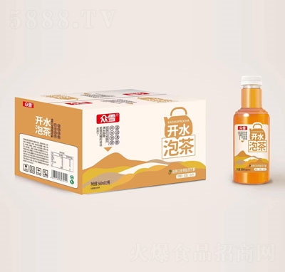 云臺(tái)清泉開水泡茶菠蘿白茶果味茶飲料500mlX15