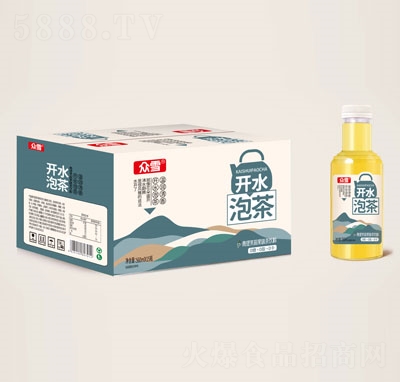 云臺(tái)清泉開水泡茶青提茉莉果味茶飲料