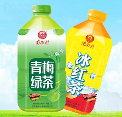 南街村冰紅茶+青梅綠茶風(fēng)味飲料1升