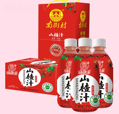 南街村山楂汁復(fù)合果汁飲料380mlX15瓶