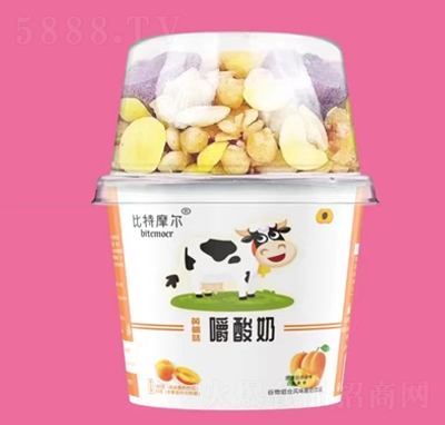 比特摩爾黃桃味嚼酸奶杯裝飲品