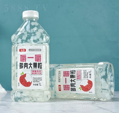 眾雪蜂蜜荔枝復(fù)合果汁飲料1L