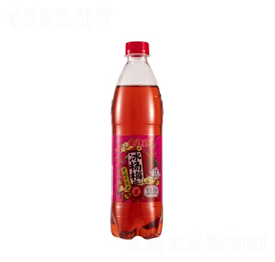 笑連連冰楊梅老北京汽水600ml碳酸飲料