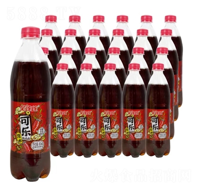 笑連連可樂味汽水600ml碳酸飲料