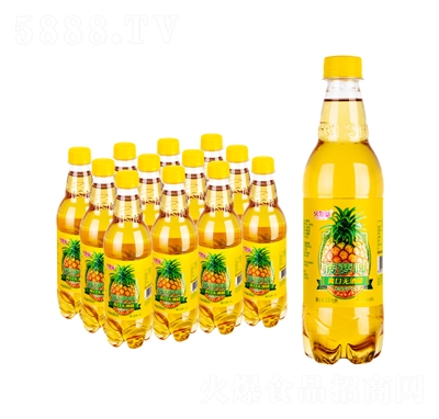 火烈谷菠蘿啤果味型汽水500毫升碳酸飲料