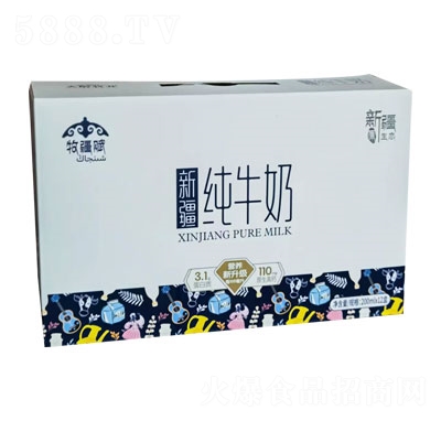 天醇牧業(yè)新疆純牛奶200mlX12