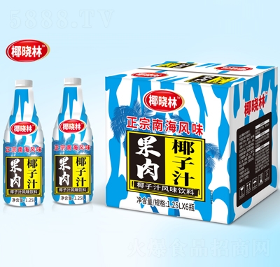 椰曉林果肉椰子汁風(fēng)味飲料1.25LX6瓶