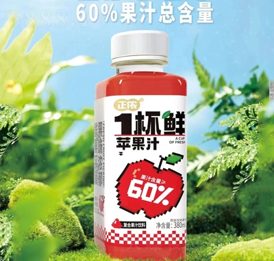 正儂1杯鮮蘋果汁復合果汁飲料380ml