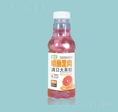 森宇嚼瓶果肉西柚果粒復合果汁450ml