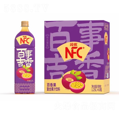 國傲復合果汁百香果汁1.25L×6