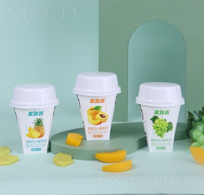 笑連連多口味西米椰果撈酸奶風(fēng)味飲料280克