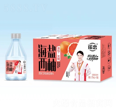 遙戀海鹽西柚蘇打風味飲料375mlX15瓶