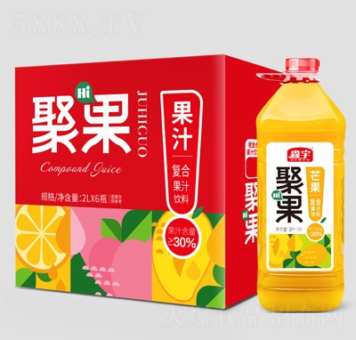 森宇聚果復合果汁芒果汁2L×6
