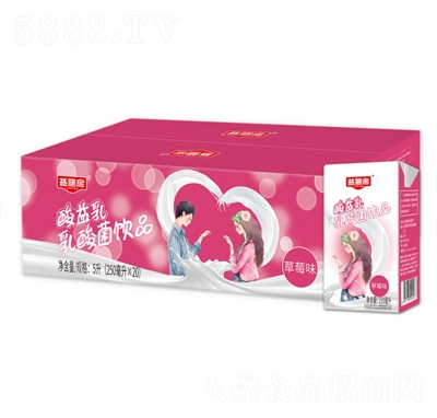 益膳房乳酸菌飲品酸益乳草莓味250ml×20