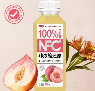 豐之源NFC蜜桃汁果汁飲料300ml