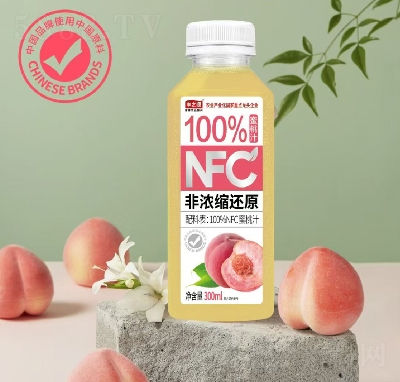 豐之源NFC蜜桃汁果汁飲料300毫升瓶裝